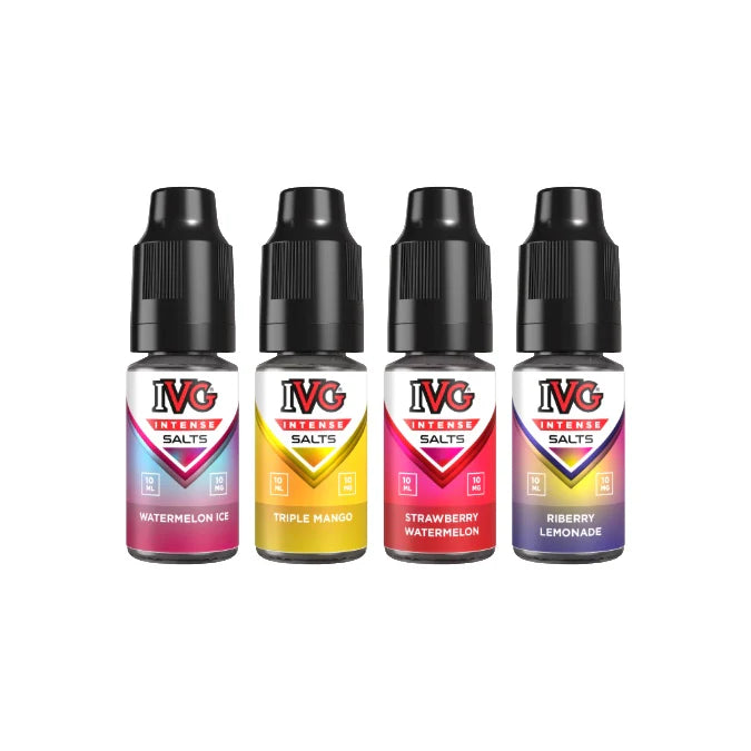 10mg IVG Intense 10ml Nic Salt (50VG/50PG) - Strawberry Kiwi - OrderVape