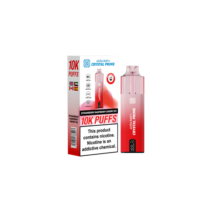 Crystal Prime Aura Bar 10k Puffs Prefilled Pod Vape - 8.99 Only Crystal Prime Aura Bar 10k Puffs Prefilled Pod Vape - 8.99 Only