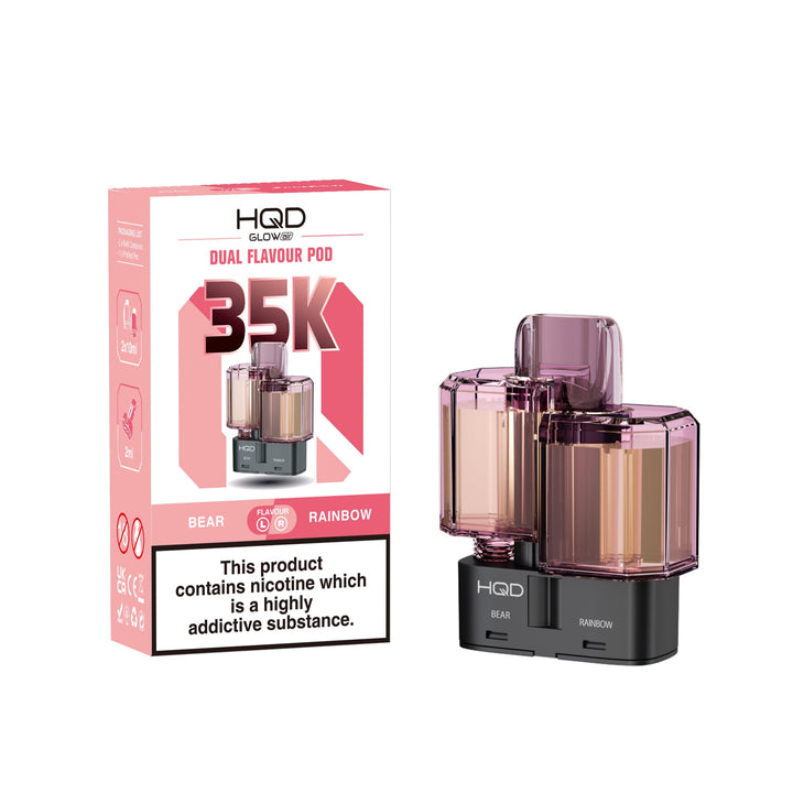 HQD Glow Air 35k Prefilled Replacement/Refill Pods 