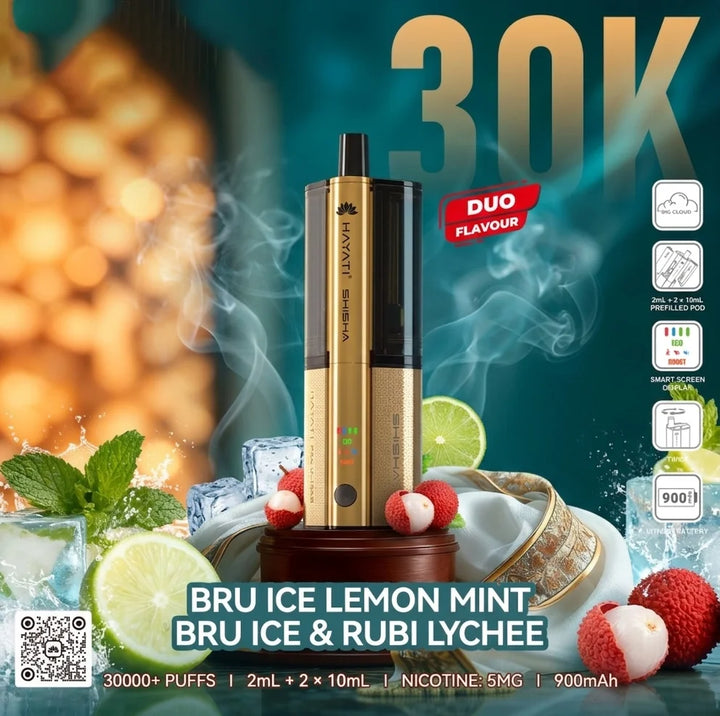 hayati 30k vape Lemon & Lime / Lemon Mint Hayati Pro Ultra Plus Shisha 30K Prefilled P main image 0