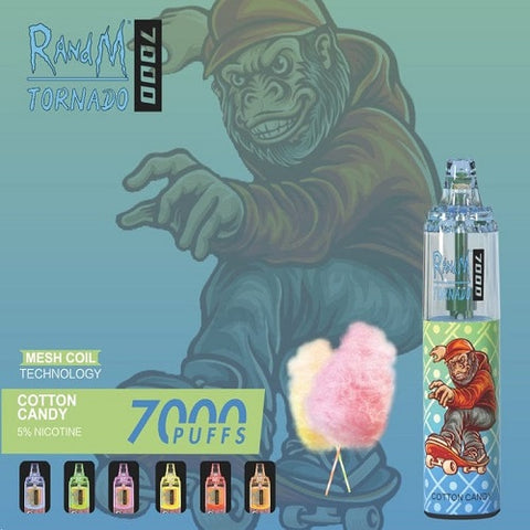 cotton candy r and m tornado 7000 disposable Vape
