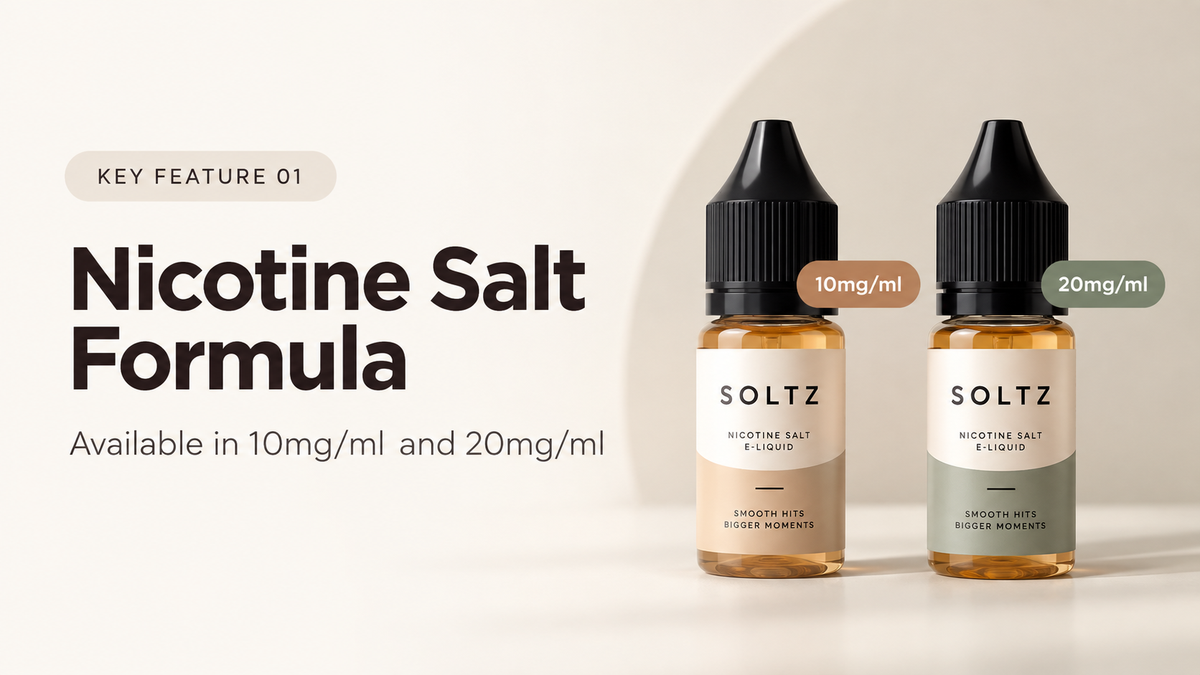 Smooth nicotine salt delivery