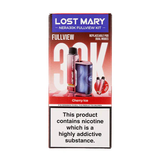 Lost Mary Nera 30K Prefilled Pod Vape Kit cherry ice flavor