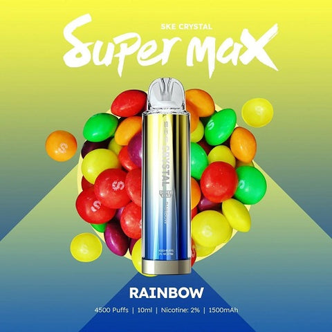 rainbow ske crystal super max 4500 puffs disposable vape