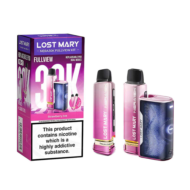 Lost Mary Nera 30K Strawberry Ice flavor 