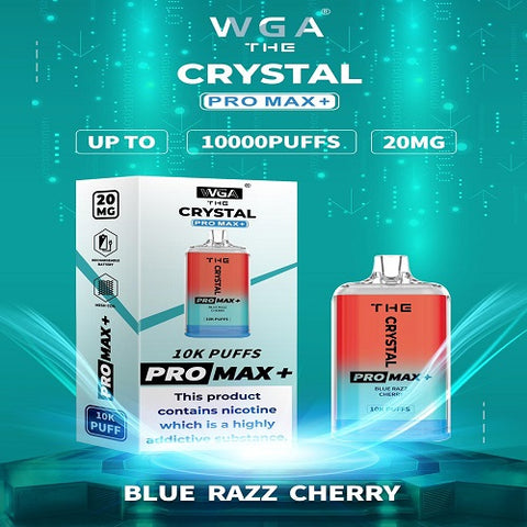blue razz cherry crystal pro max 10000 disposable vape