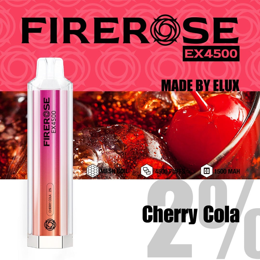 cherry cola elux firerose EX4500 Puffs