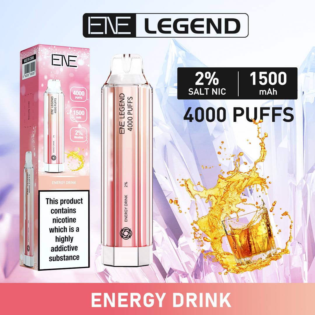 energy drink elux ene legend 4000 disposable vape puffs