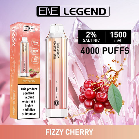 fizzy cherry elux ene legend 4000 disposable vape puffs