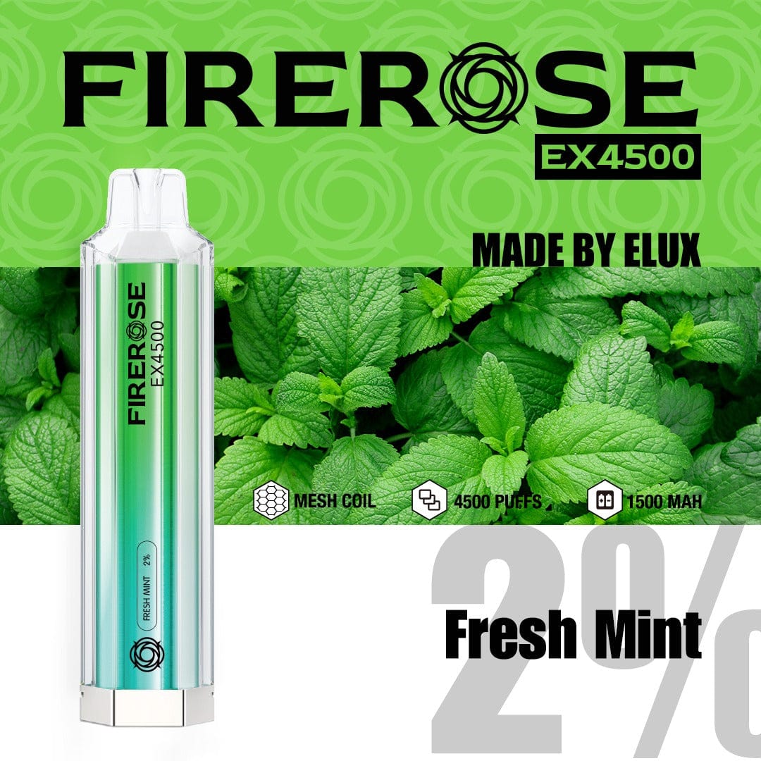 fresh mint elux firerose EX4500 Puffs