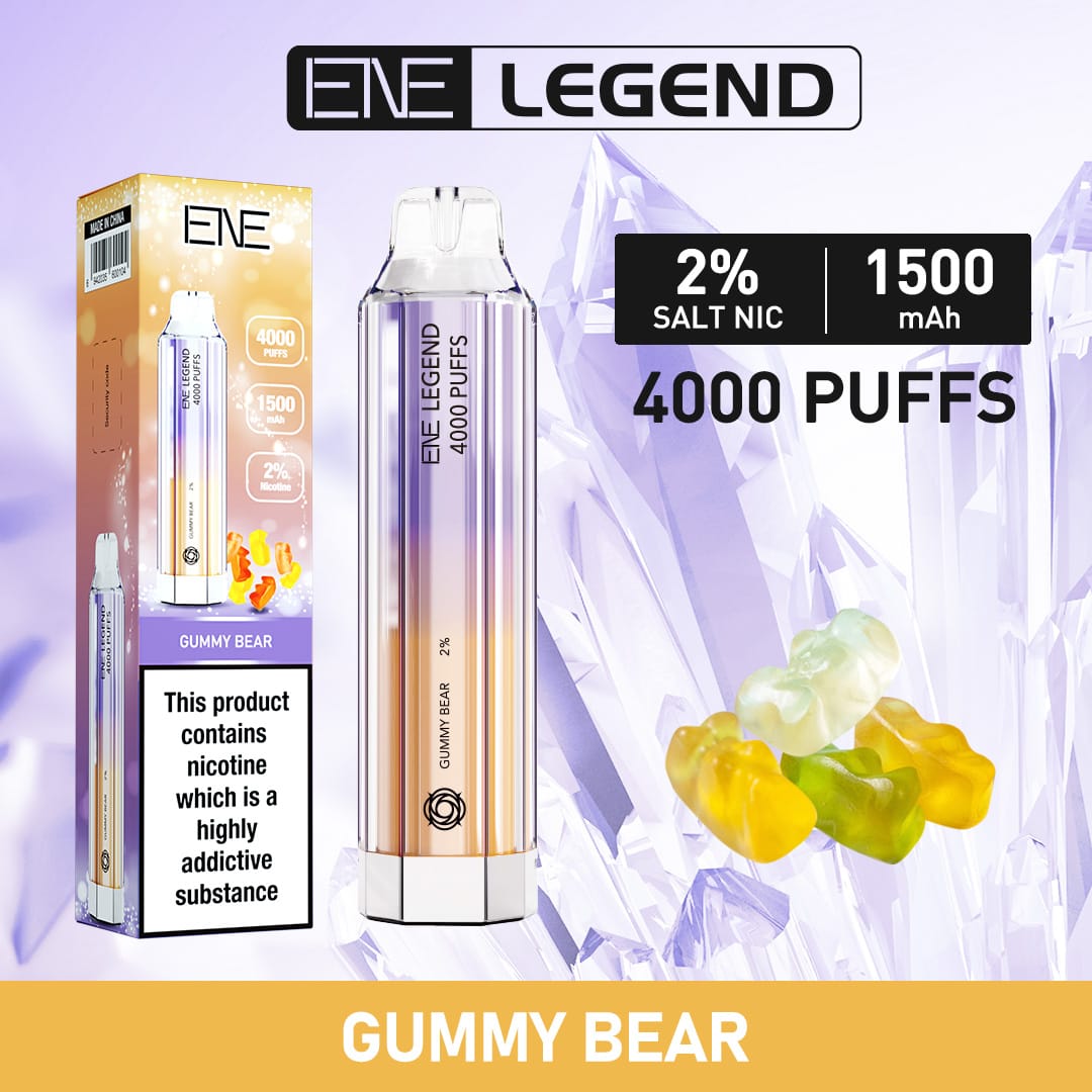 gummy bear elux ene legend 4000 disposable vape puffs