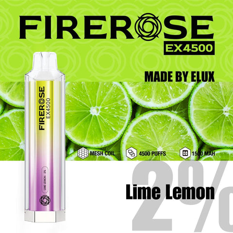 lime lemon elux firerose EX4500 Puffs