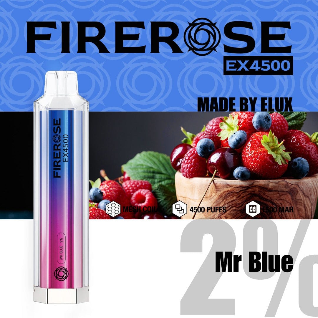 mr blue elux firerose EX4500 Puffs