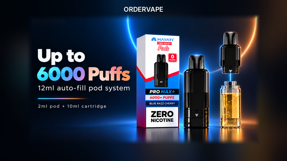 Up to 6000 Puffs From a 12ml Auto-Fill Pod System