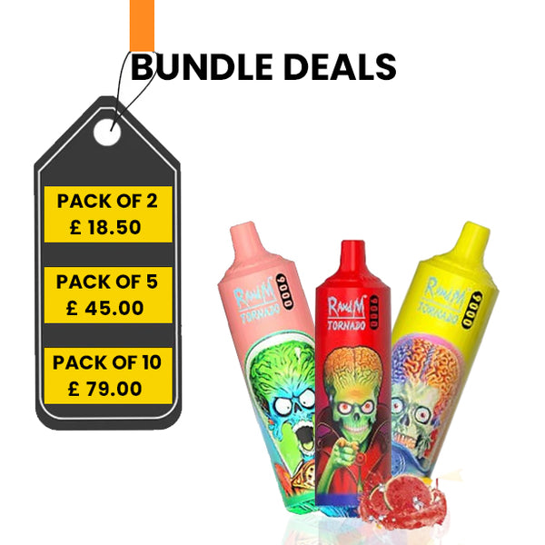 Rick and Morty Tornado 9000 Puffs Prefilled Vape Kit -  £5.99 Only