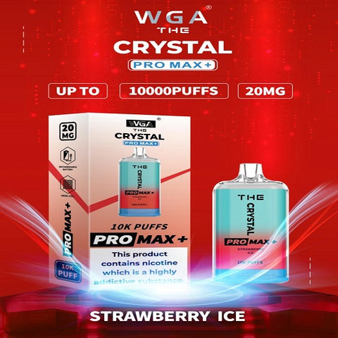 strawberry ice crystal pro max 10000 disposable vape