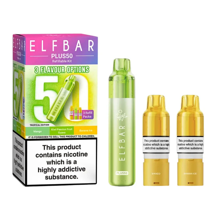 Elf Bar Plus 50 Prefilled Pod Kit, 50k Puffs
