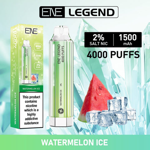 watermelon ice elux ene legend 4000 disposable vape puffs
